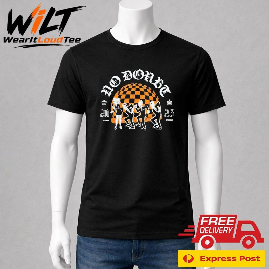 No Doubt Live At Sphere Las Vegas 2026 Concert Cartoon Ska Band Shirt