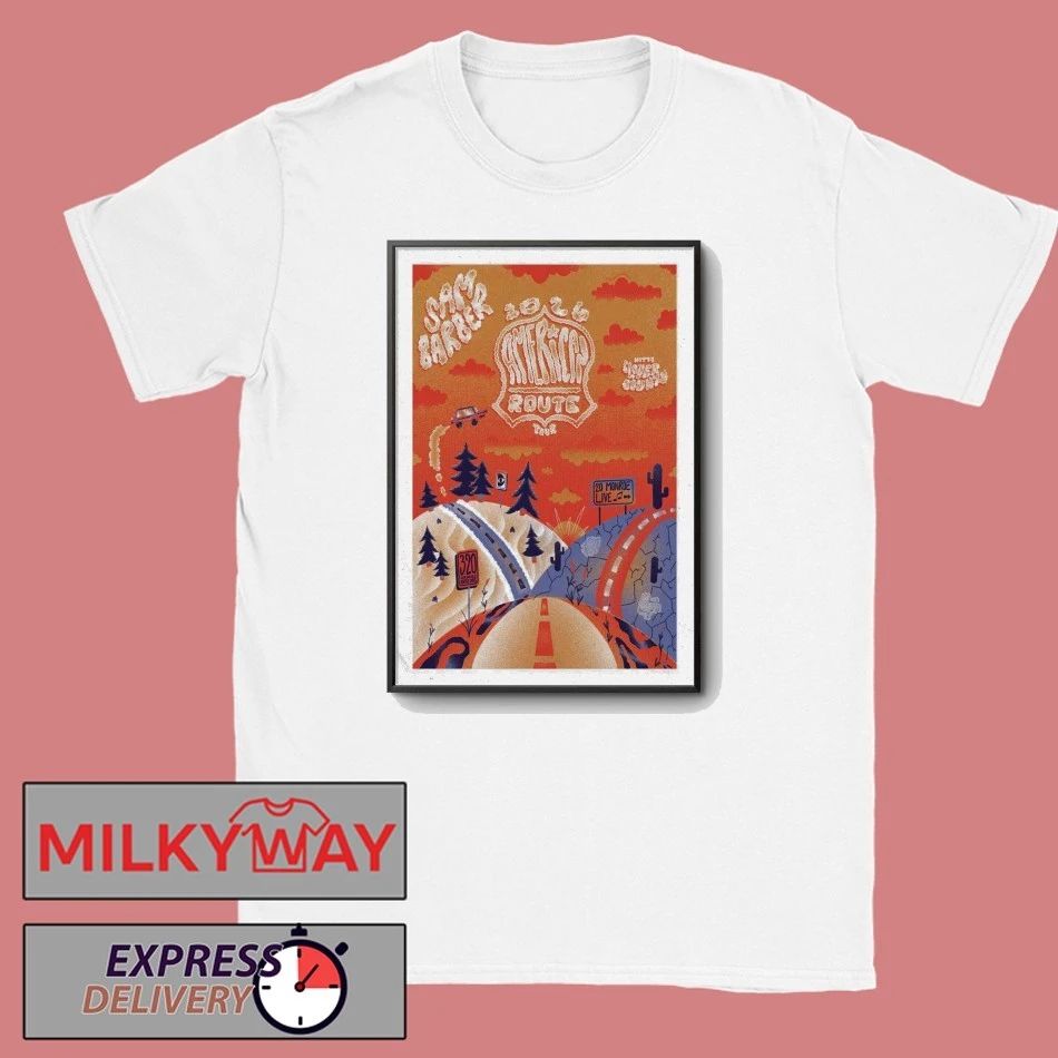 Poster Sam Barber Americas Route Tour 2026 shirt