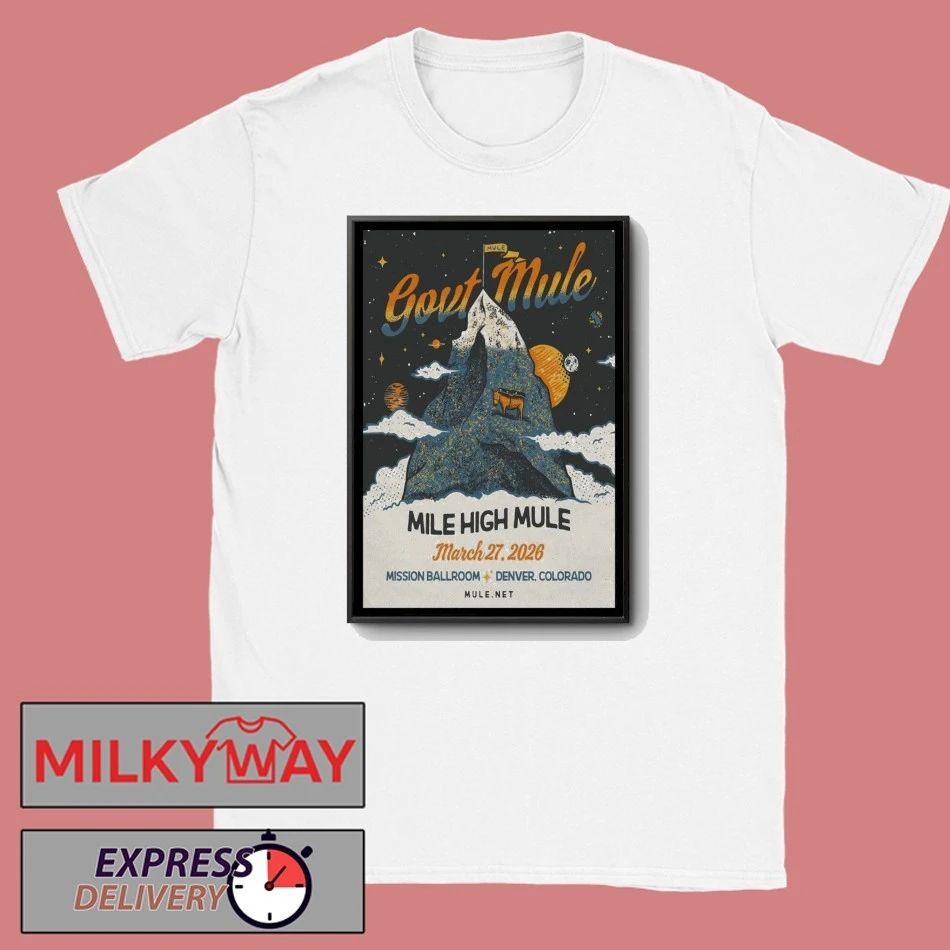 GOV’T Mule Poster 3 27 2027 Denver shirt