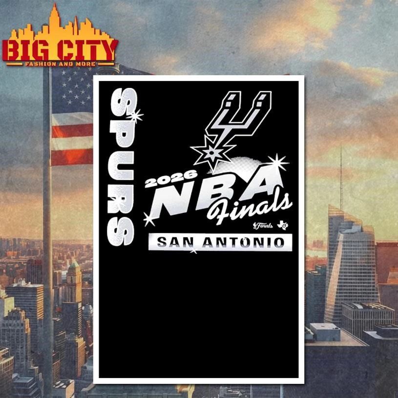 San Antonio Spurs Fanatics 2026 NBA Western Conference Champions Nba Logo Shirt