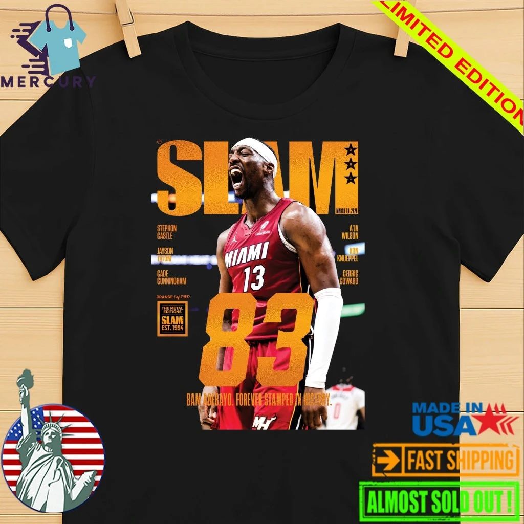 SLAM 83 Bam Adebayo Forever Stamped In History Shirt