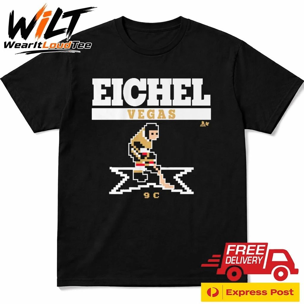 Jack Eichel Vegas Golden Knights Retro Hockey Shirt