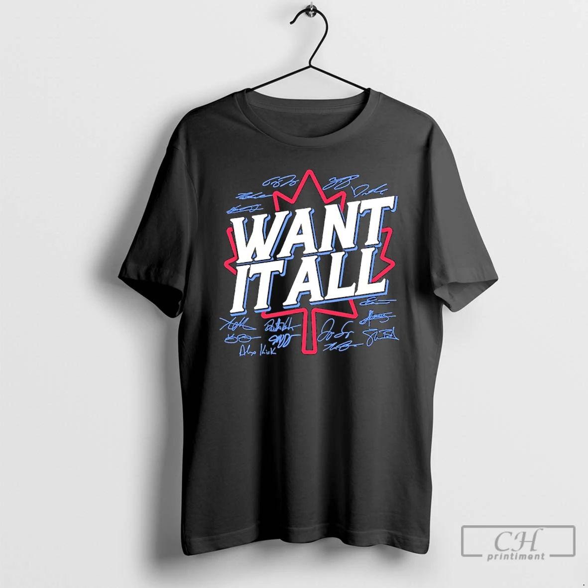 Classic Toronto Blue Jays Baseball Want It All Players Signatures T Shirts
