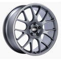 BBS CH-R 20×9 5×120 ET44 Satin Titanium Polished Rim Protector Wheel -82mm PFS/Clip Required