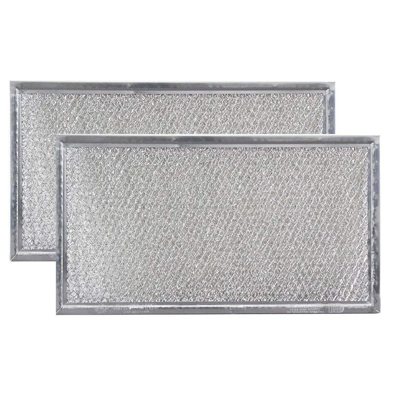 Whirlpool1266638 Compatible Replacement Aluminum Filters by Filter Everything – 5-7/8 x 10-5/8 x 3/32 – 2 Pack