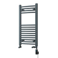 Zennor – Anthracite Dual Fuel Towel Rail H800mm x W400mm Thermostatic WIFI – Curved