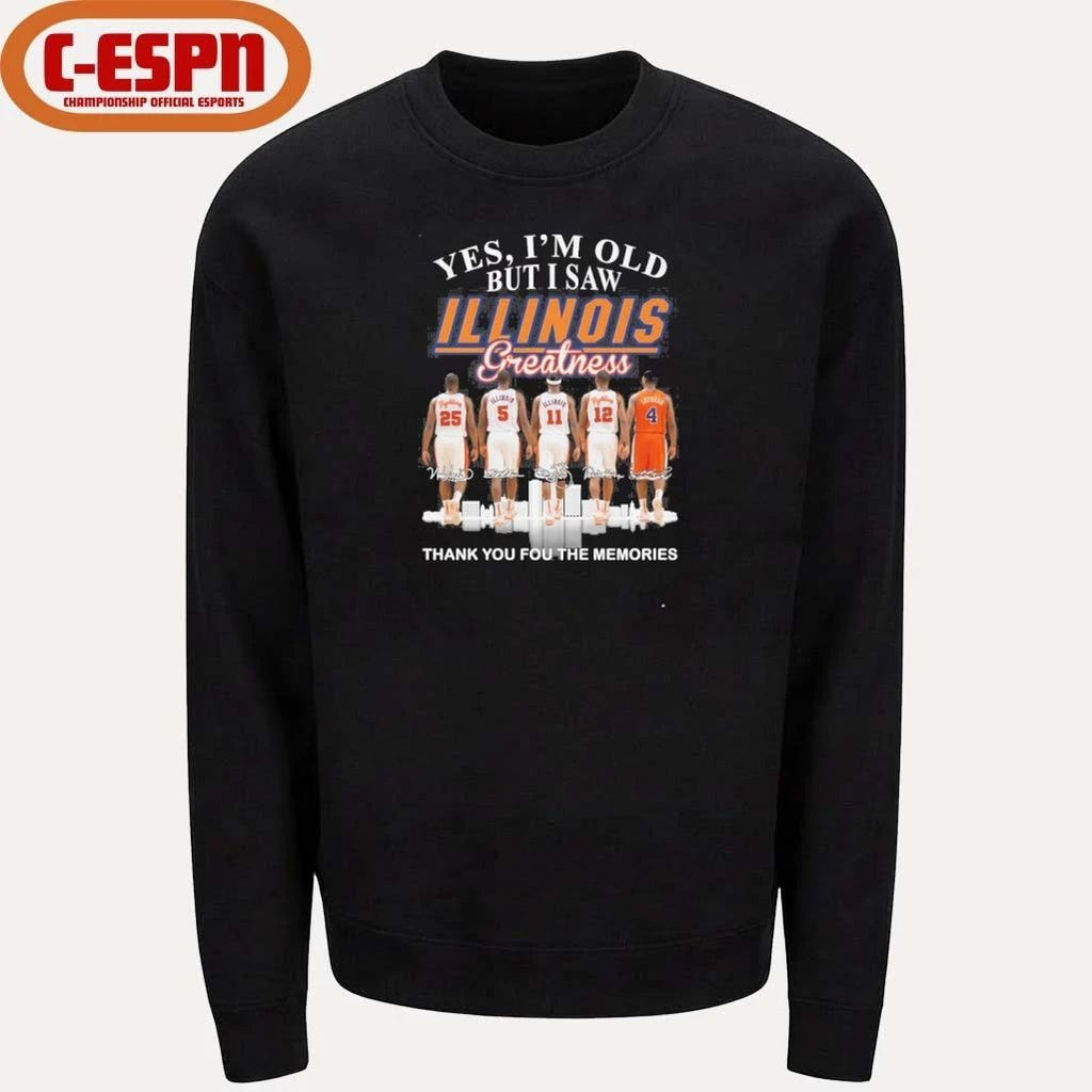 Yes, I’m Old But I Saw Illinois Men’s Basketball Greatness Shirt
