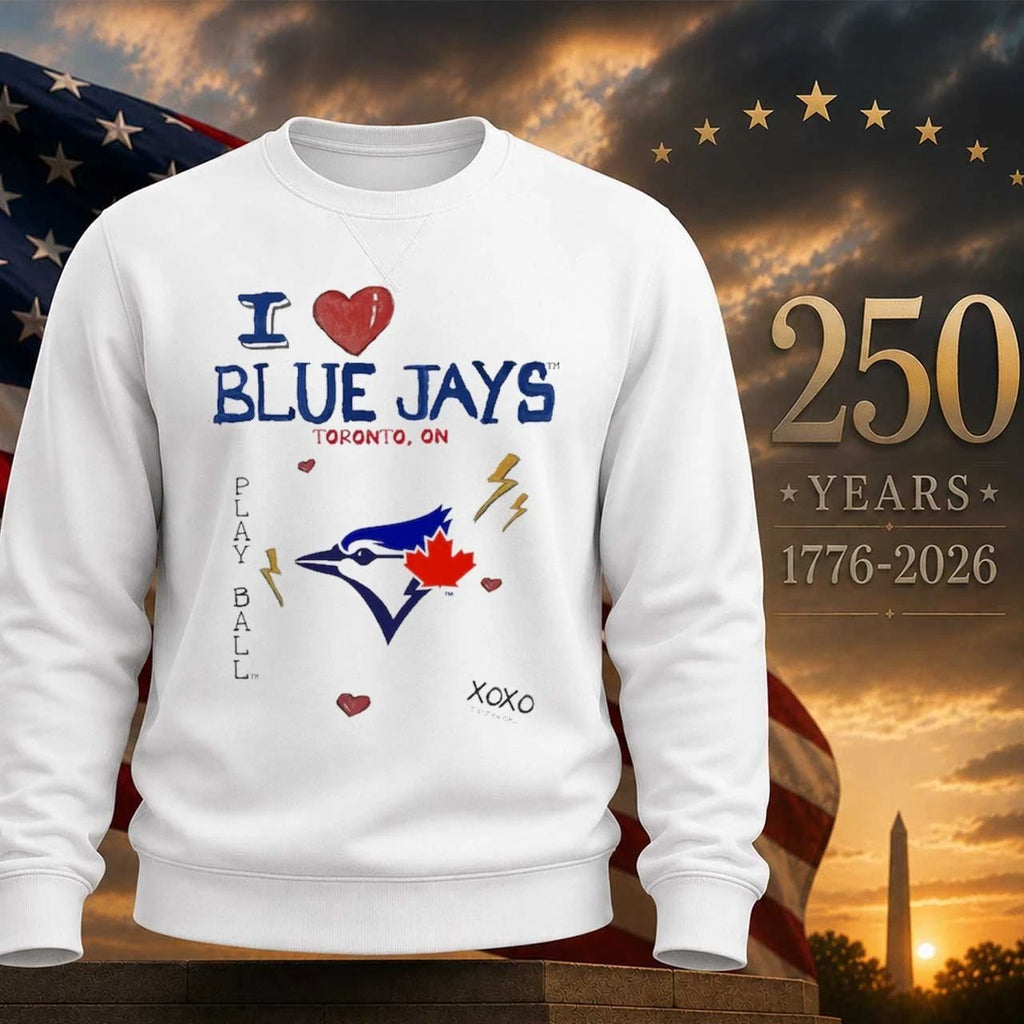 Toronto Blue Jays Tiny Turnip Toddler I Heart Shirt