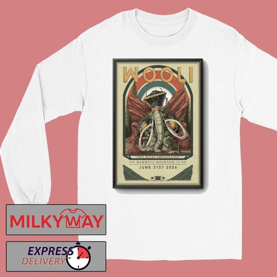 Wooli Jun 21 2026 Red Rocks Amphitheatre Show Poster shirt