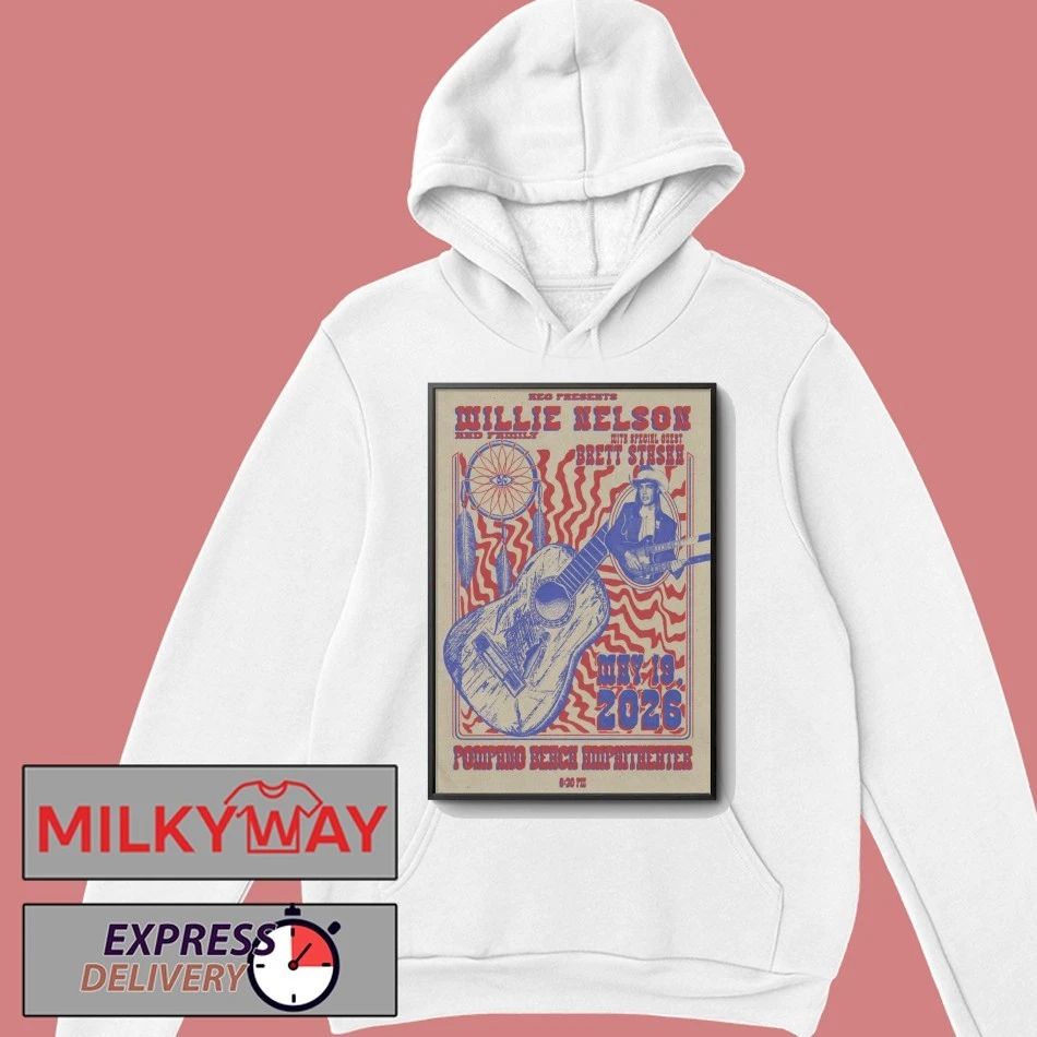 Willie Nelson May 19 2026 Pompano Beach Amphitheater, Pompano Beach FL Poster shirt