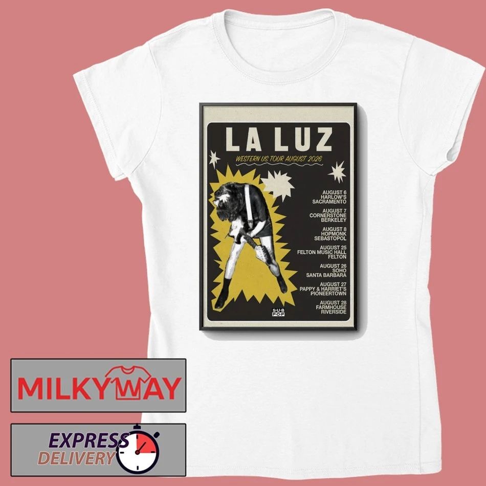 La Luz 2026 Western US Tour Poster shirt