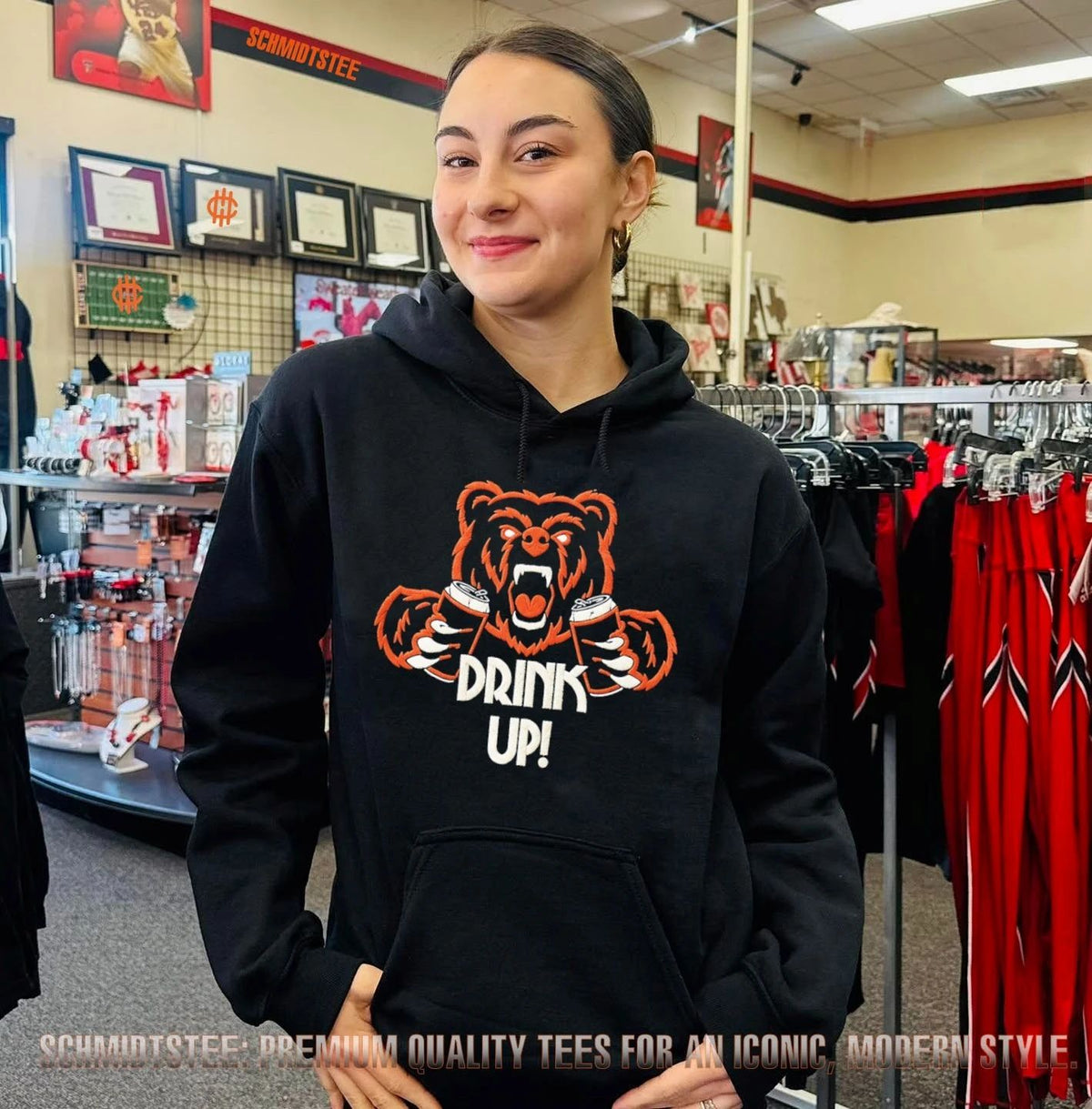 Chicago Football Bear Drink Up shirt
