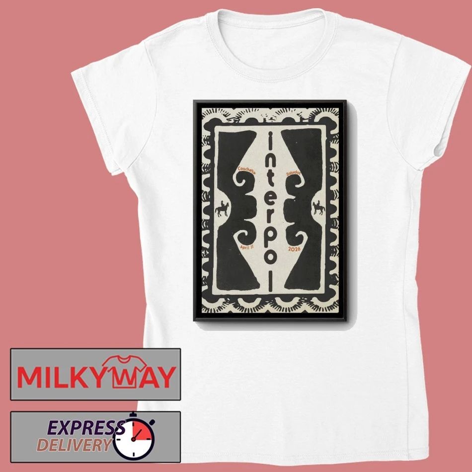 Interpol April 11 2026 In Indio CA Poster shirt