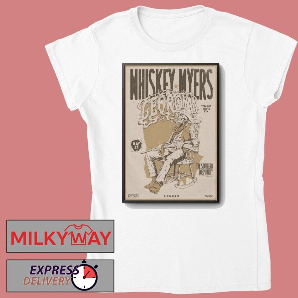 Whiskey Myers At Ameris Bank Amphitheatre On May 23 2026 Poster shirt