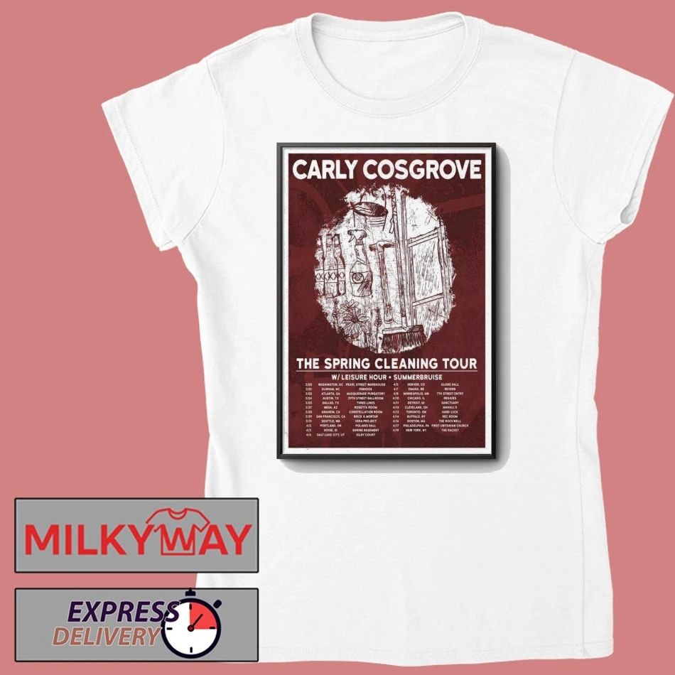 Carly Cosgrove 2026 The Spring Cleaning Tour Poster shirt