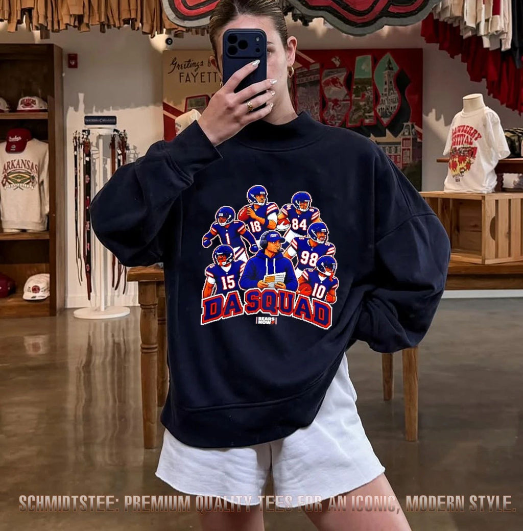 Da Squad Chicago Bear 8bit Game shirt