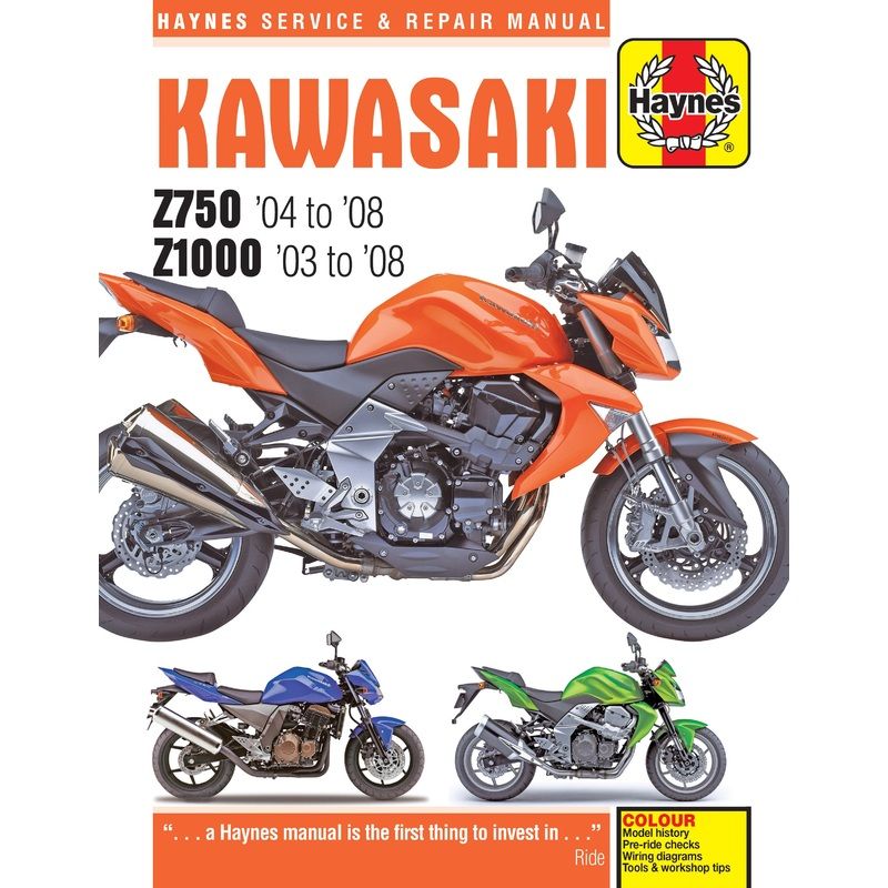 Kawasaki Z750 (04-08) and Z1000 (03-08) Haynes Repair Manual