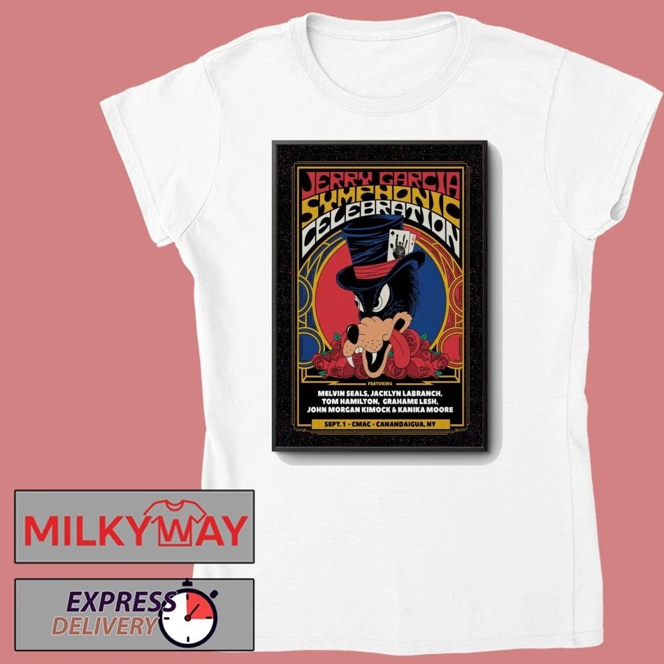 Poster Jerry Garcia Symphonic Celebration Sep 1 2026 CMAC shirt