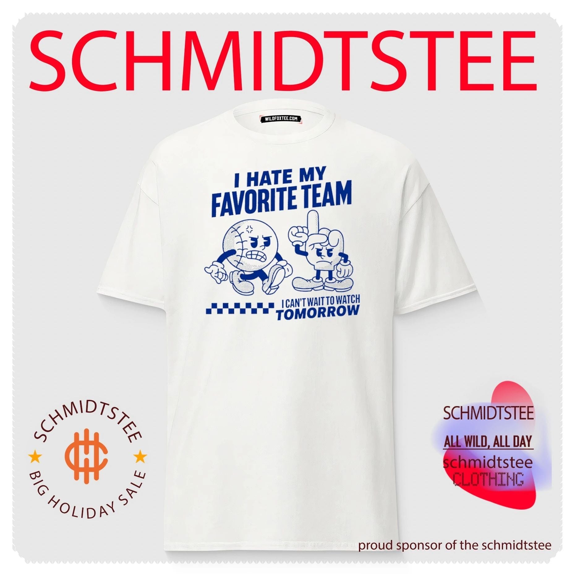 I hate my favorite team I can’t wait to watch tomorrow shirt