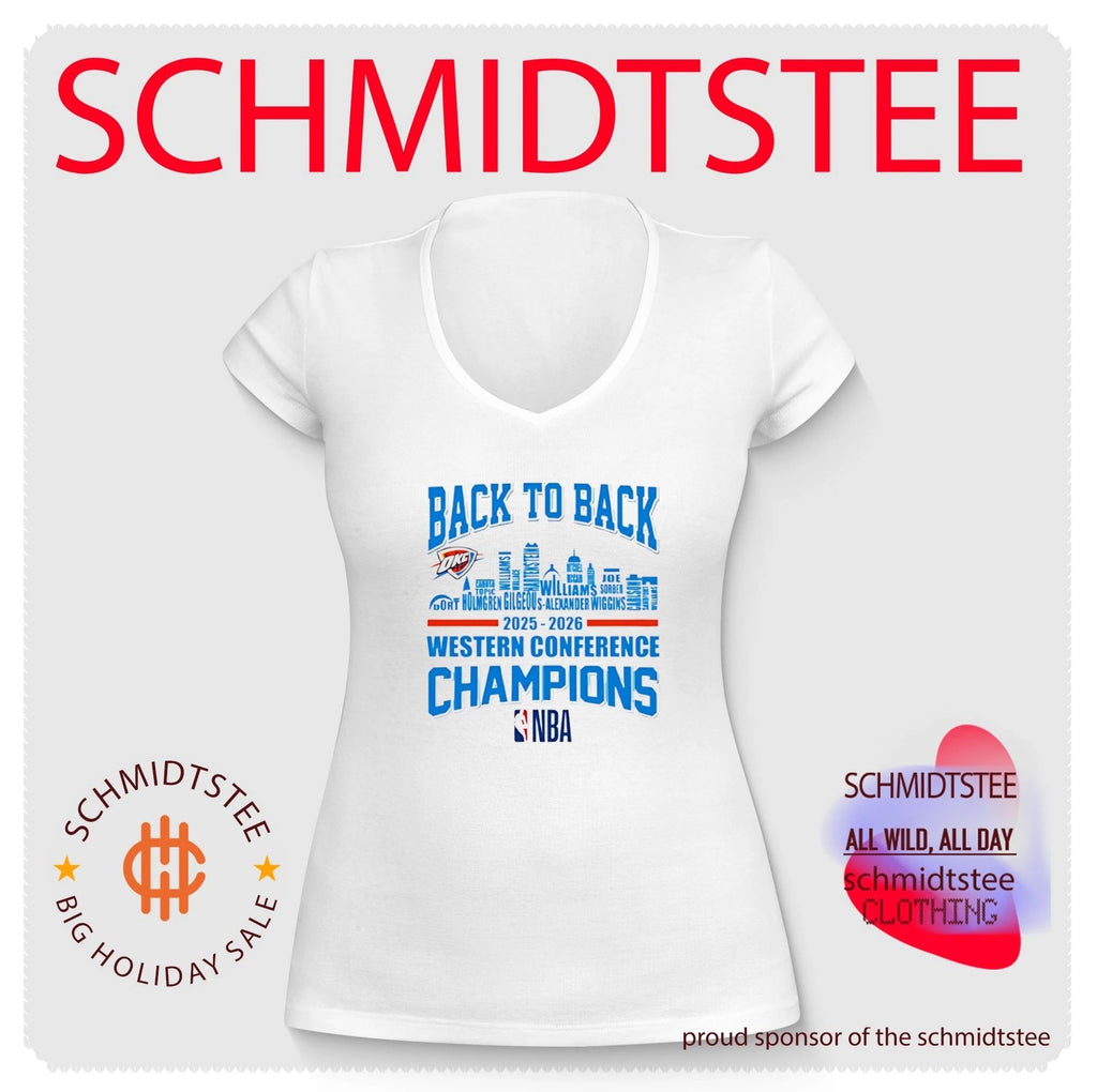Oklahoma City Thunder West Conference Champions back to back 2026 shirt