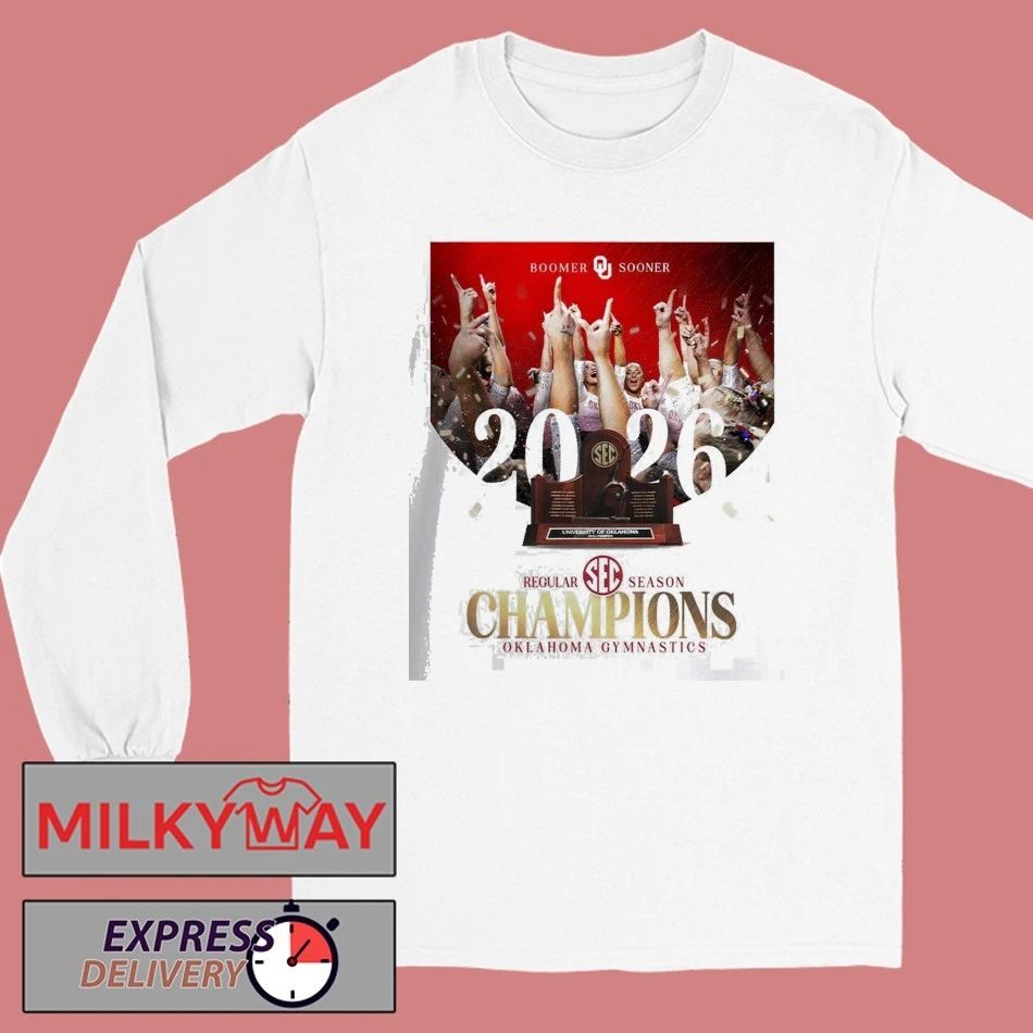 Oklahoma Sooners Women’s Gymnastics 2026 SEC Regular Season Champions T-Shirt