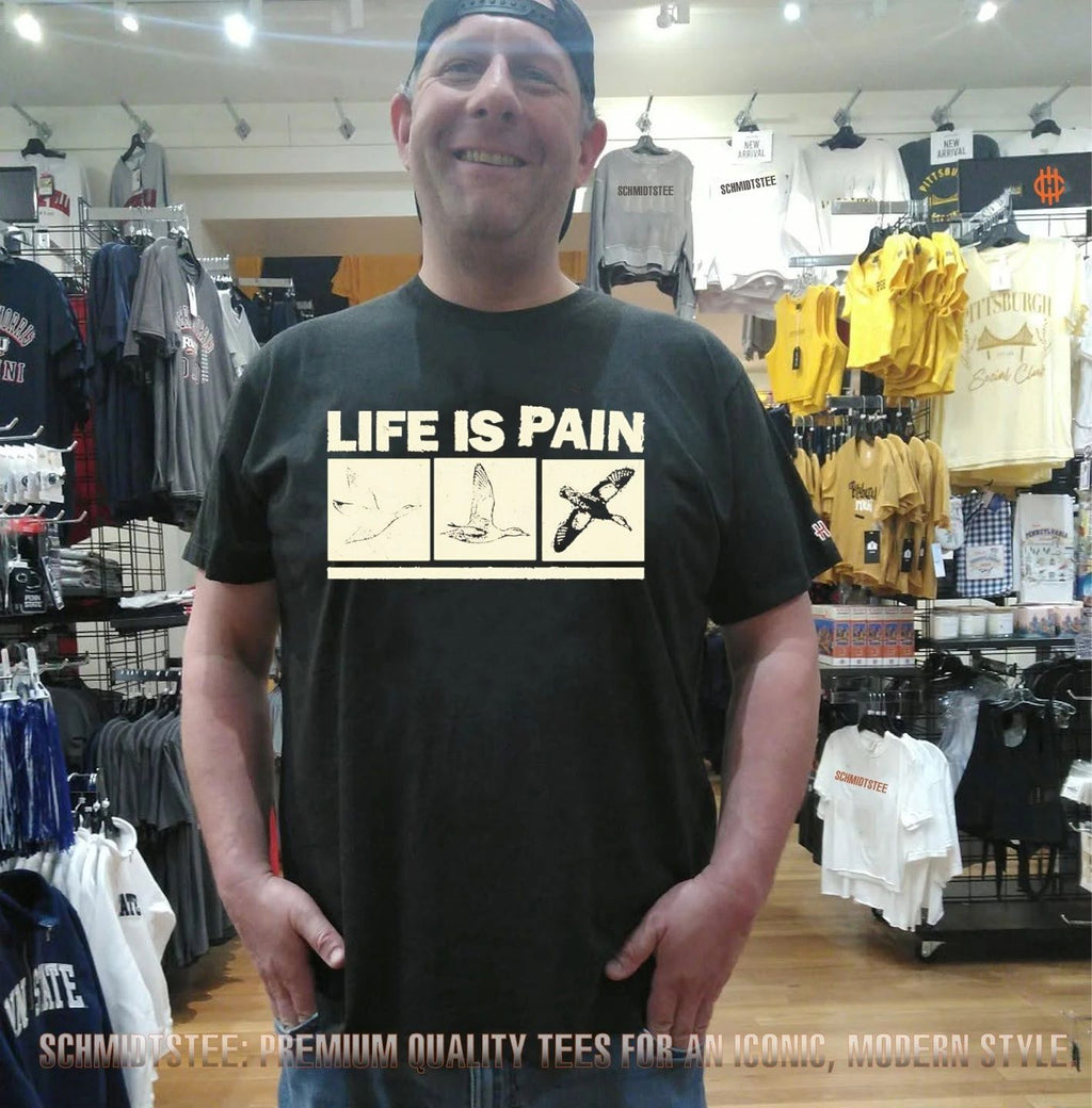Life Is Pain Duck Hunting Evolution waterfowl shirt
