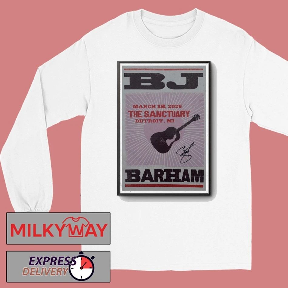 Poster BJ Barham Mar 18 2026 Detroit, MI shirt