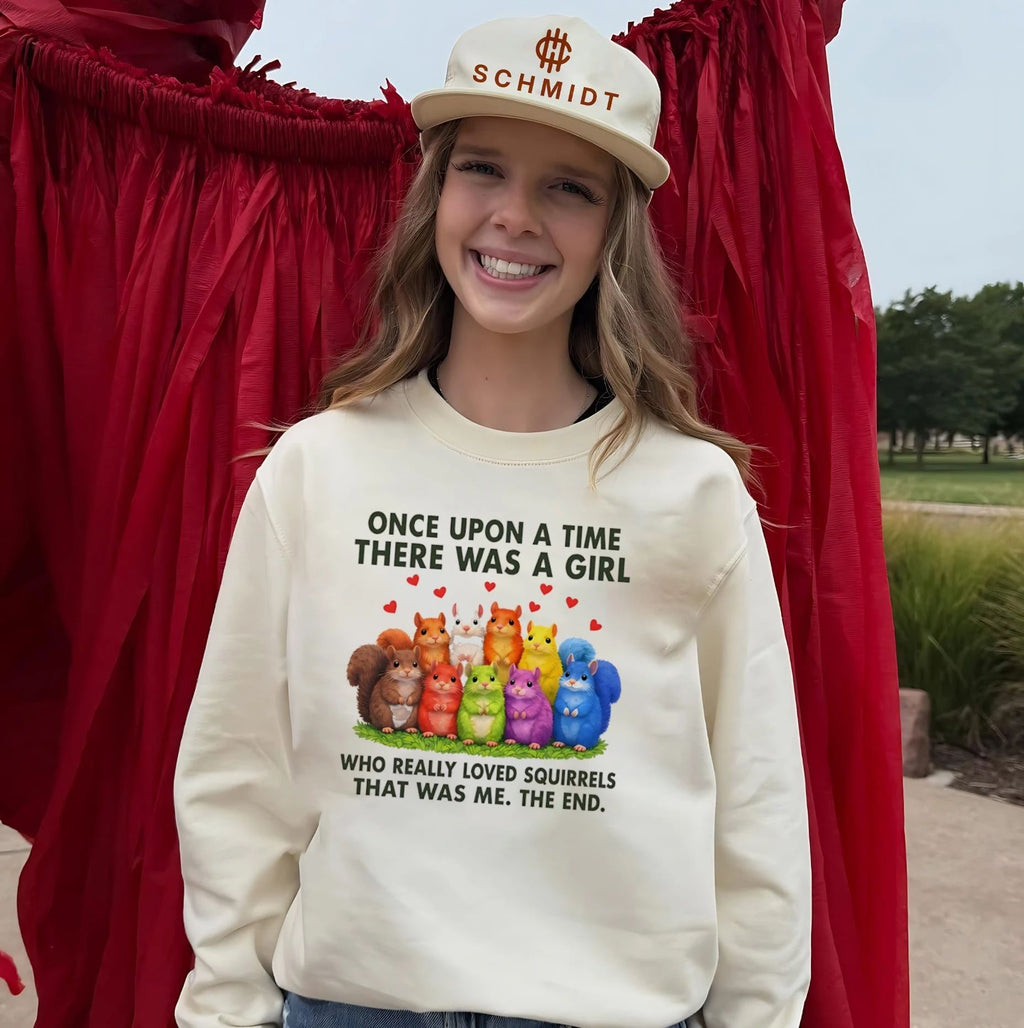 Once upon a time there was a girl who really loves squirrels shirt