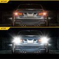 labwork 3157 2 PCS LED Reverse Brake Turn Signal Parking Light Bulb White 6500K 2400LM