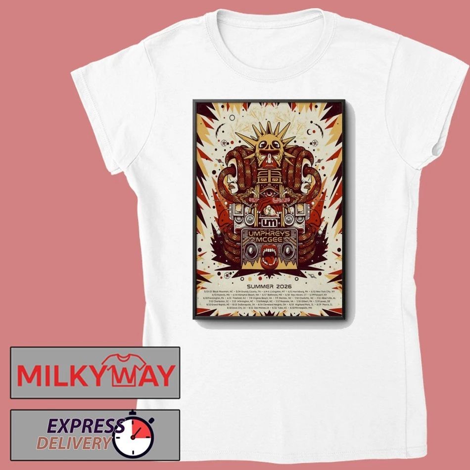Poster Umphrey’s McGee Summer 2026 Tour shirt