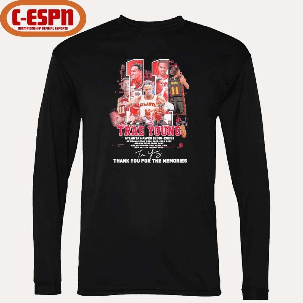 Trae Young Atlanta Hawks 2018-2026 Thank You Shirt