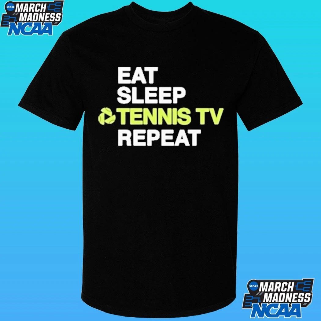 Jon Favreau Eat Sleep Tennis Tv Repeat Shirt