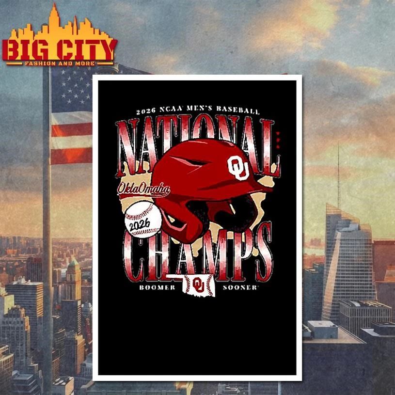 Oklahoma Sooners 2026 NCAA Division I Baseball Men’s College World Series National Champions Shirt