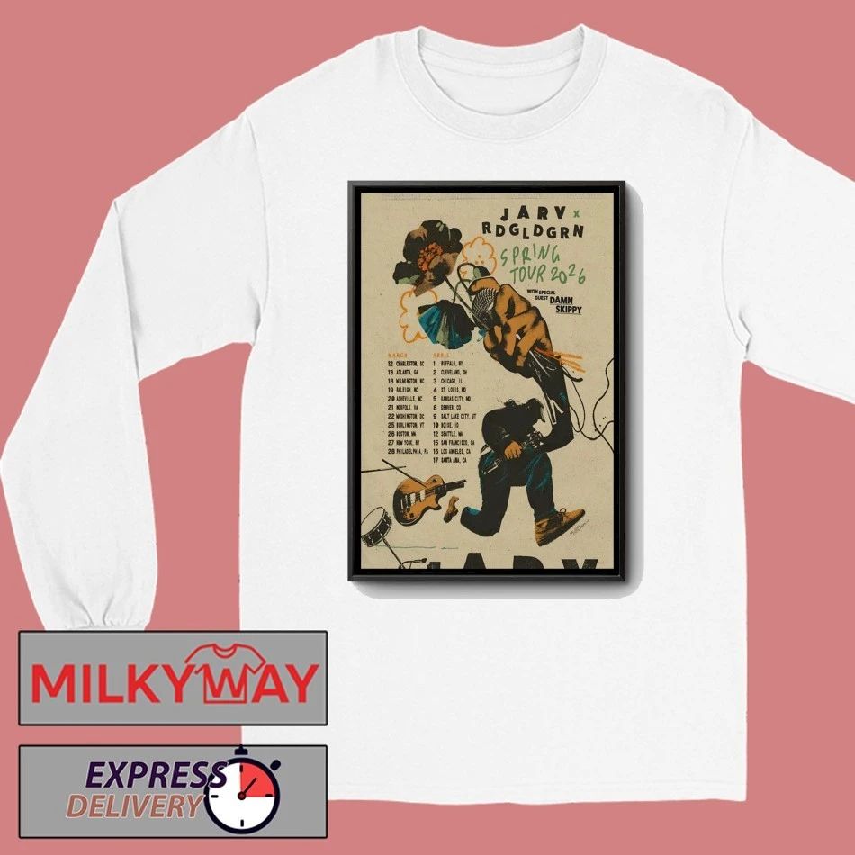 JARV With Red Gold Green Spring Tour 2026 Poster shirt