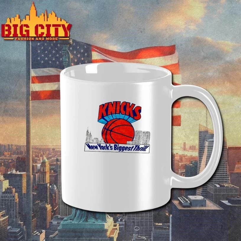 New York Knicks Basketball Skyline Graphic Vintage Shirt