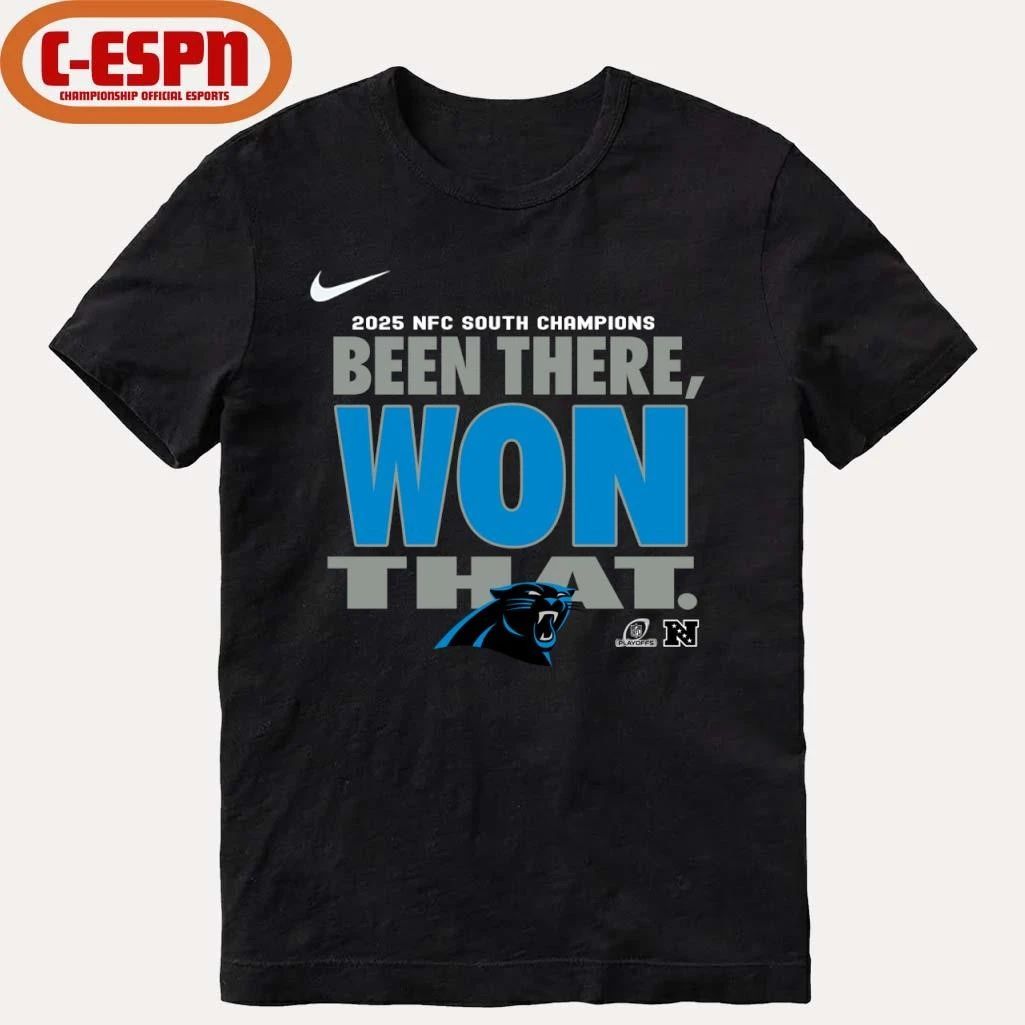 Division Champs Carolina Panthers Been There Won That T-Shirt