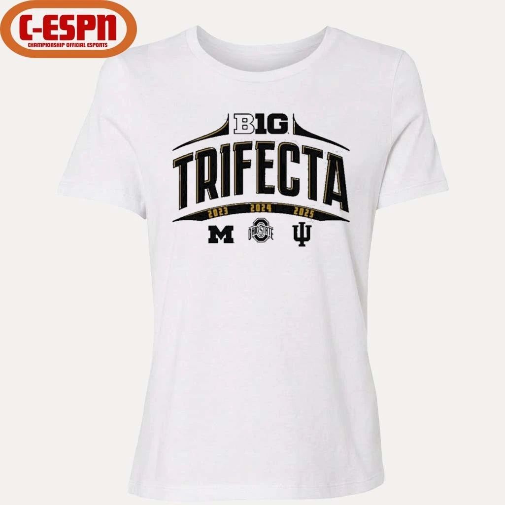 3-Peat Big Ten College Football National Champions Trifecta T-Shirt