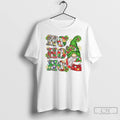 Classic Ho Ho Ho Western Gnome Merry Christmas Light White T Shirts