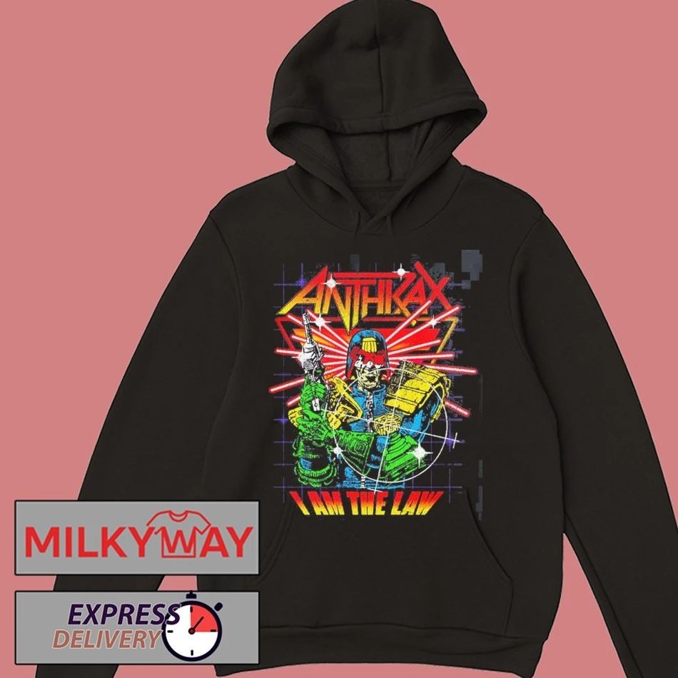 Anthrax Europe 2026 Tour Merch I Am The Law Cyber Judge T-Shirt