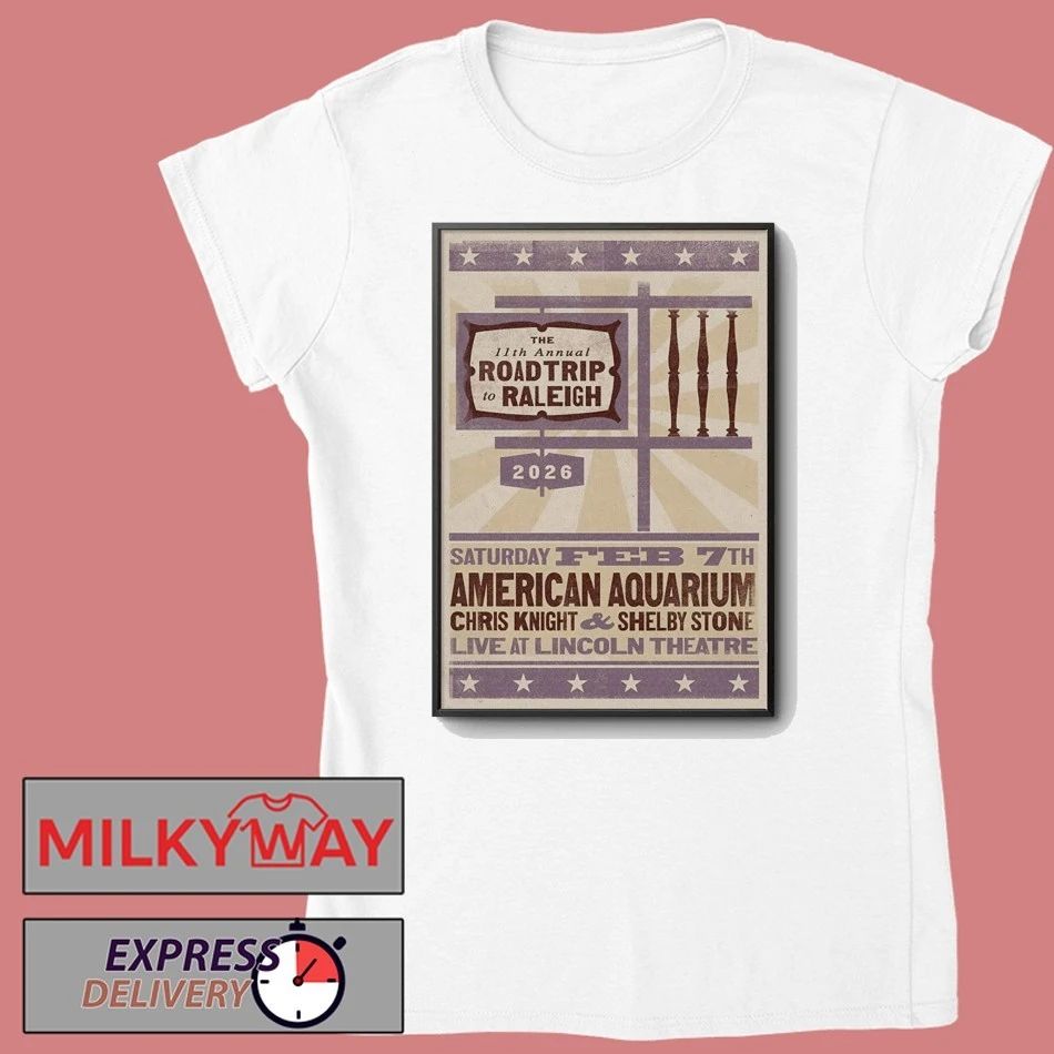 American Aquarium Band Feb 7 2026 In Raleigh, NC Tour Poster shirt