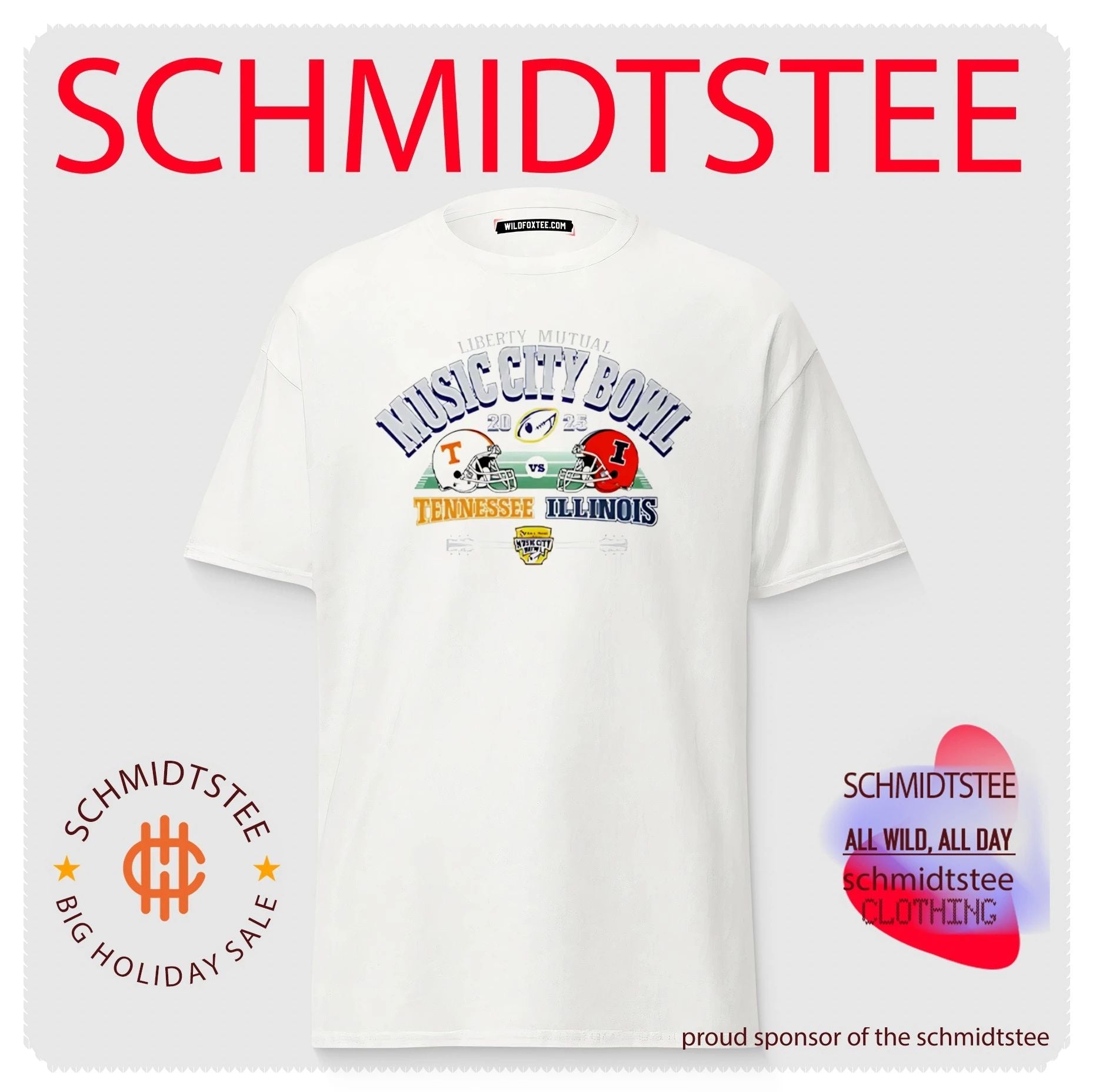 Liberty Mutual Music City Bowl Tennessee Vs Illinois head to head shirt