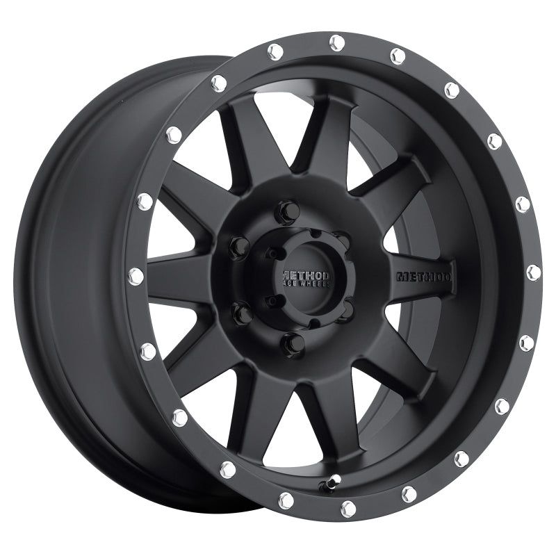 Method MR301 The Standard 18×9 -12mm Offset 6×5.5 108mm CB Matte Black Wheel
