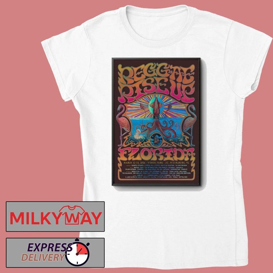 Reggae Rise Up Florida Vinoy Park In St. Petersburg FL Mar 12-15 2026 Poster shirt