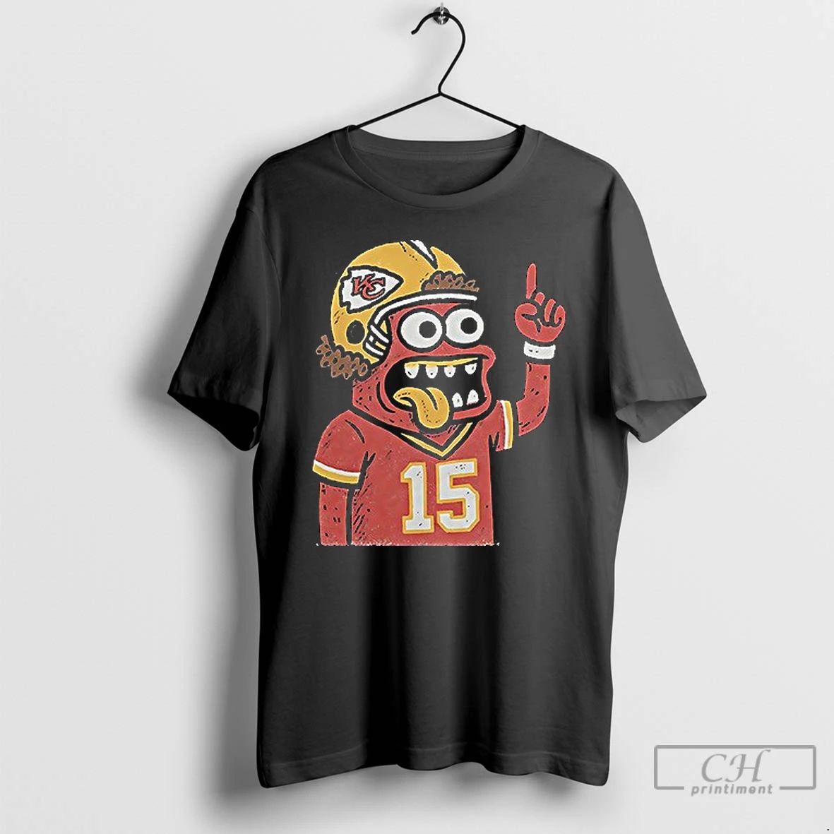 Classic Kansas City Chiefs Patrick Mahomes Mascot Cartoon Shirts