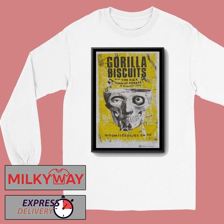 BISCUITS June 5 2026 Tour BOOM in Leeds, UK Concert Poster shirt