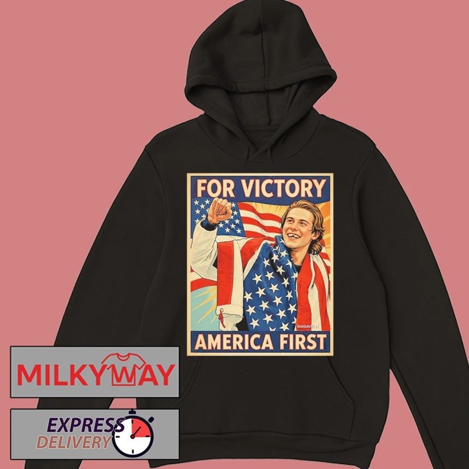 Jack Hughes Teeth Gold Champion Olympic Winter 2026 For Victory America First Unisex T Shirt