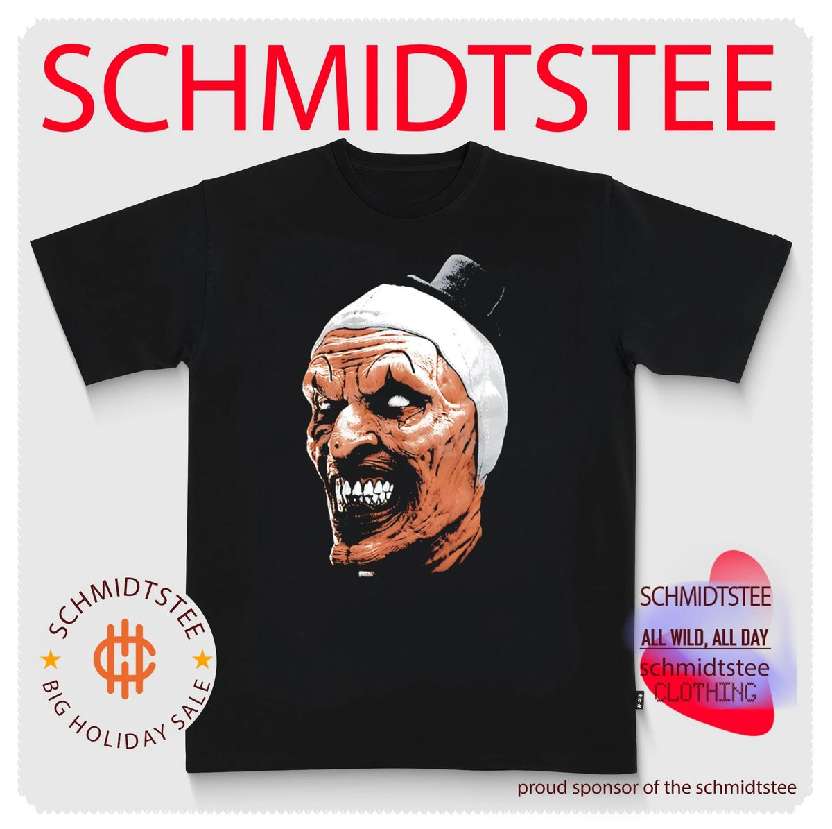 Art the Clown horror Halloween 2026 shirt