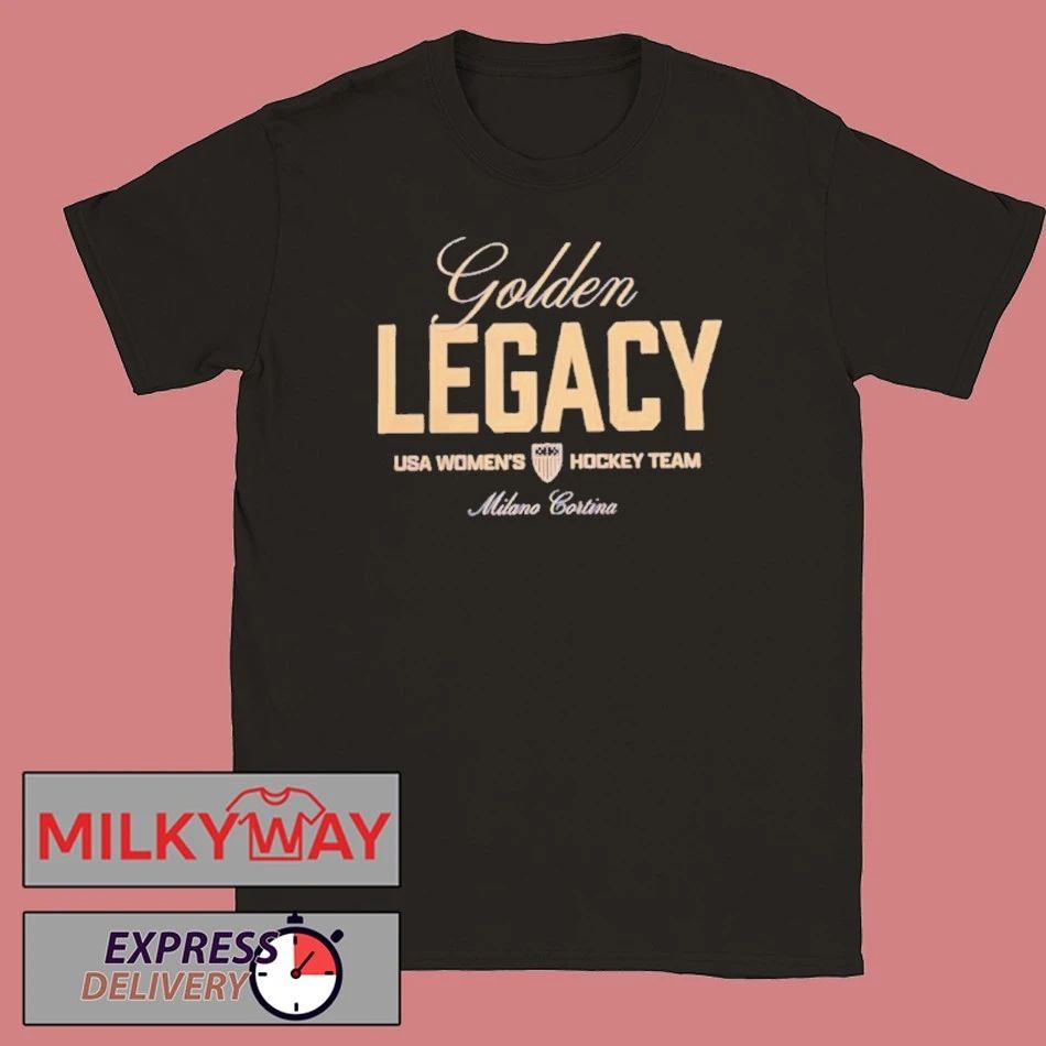 Usa Womens Hockey Team 2026 Winter Olympics Golden Legacy Shirt