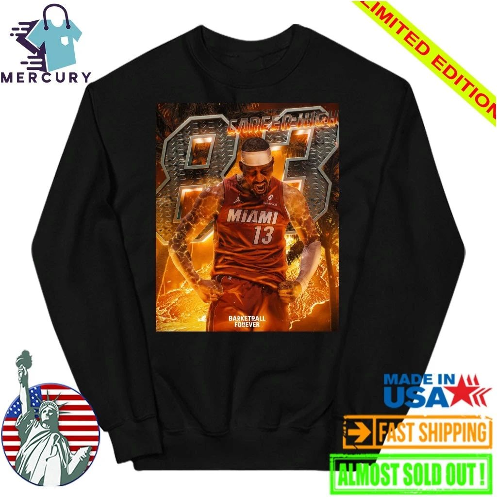 Bam Adebayo Miami Heat Goes Nuclear 83 Career High Second Most Points In NBA History Shirt