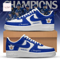 Toronto Marlies Champions Limited Edition Blue and White Commemorative Custom Air Force 1 Sneakers